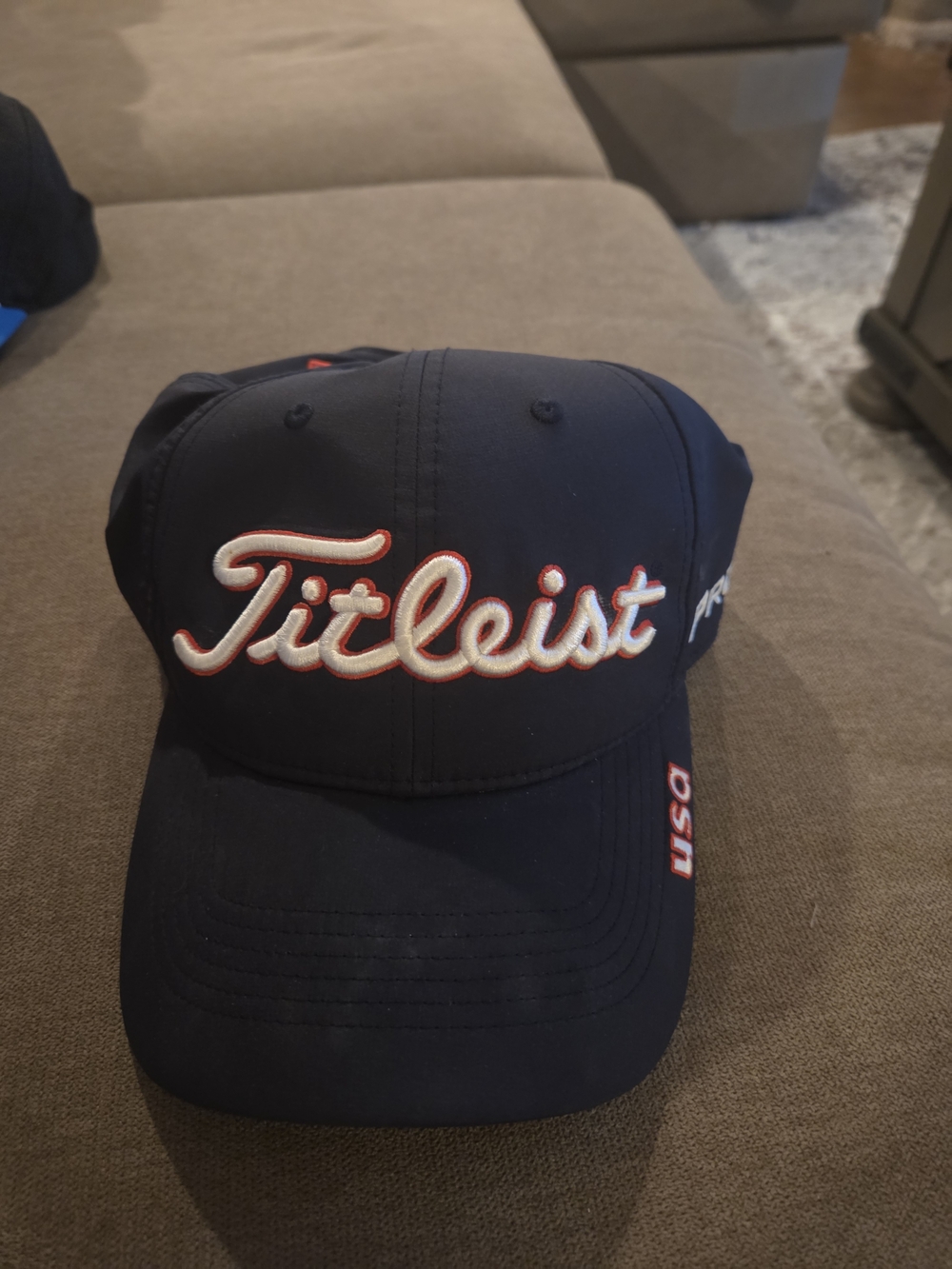 Titleist Navy Script Logo Cap - Navy / White / Red